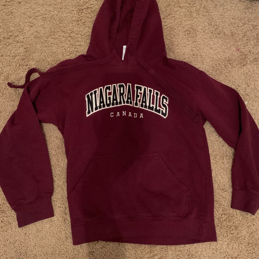 Niagara falls maroon hoodie